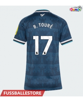 Günstige Newcastle United Bazoumana Toure #17 Auswärtstrikot Damen 2026-27 Kurzarm